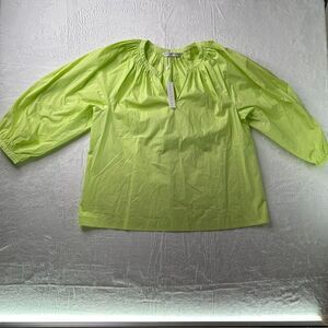 NEW TRINA TURK cornelia top in Limeade size XL